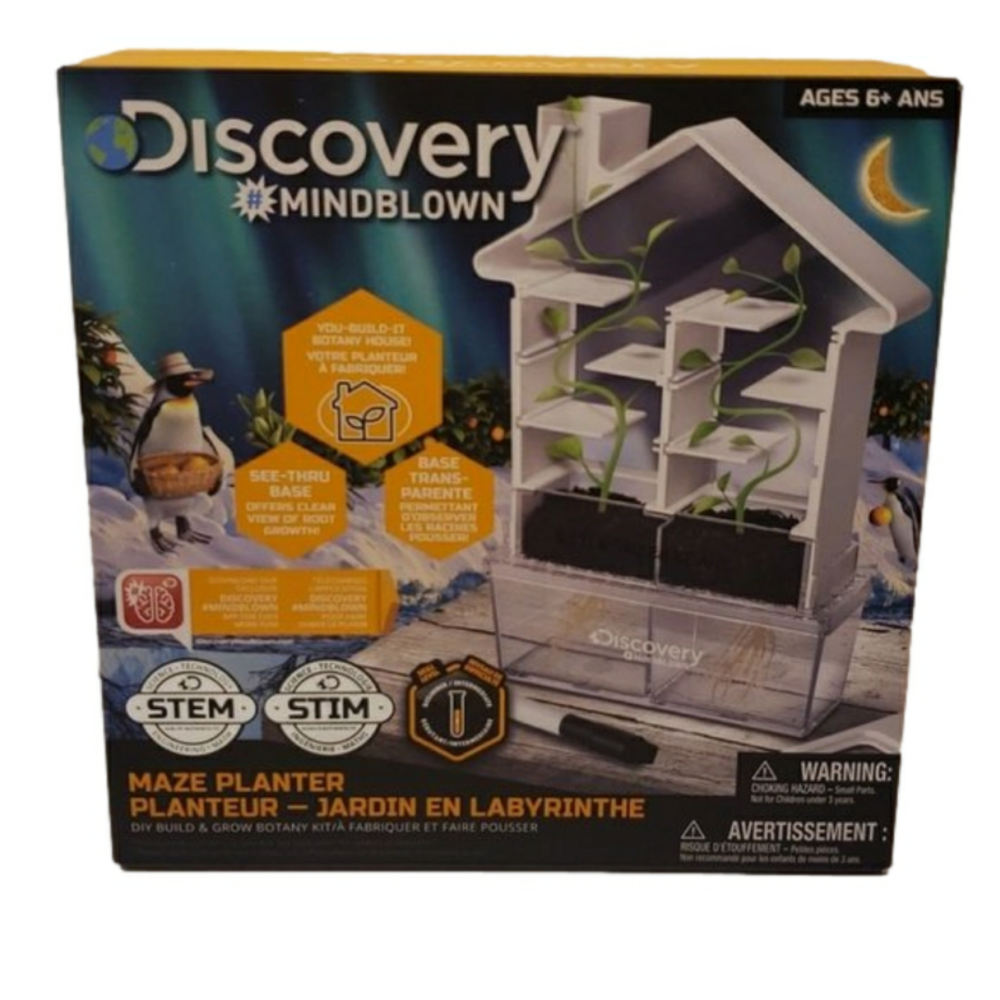 Discovery Mindblown Maze Planter DIY Build and Grow Botany Kit  Ages 6+ 9